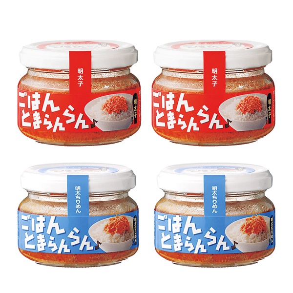 【選べる】まとめ買い！ふくや ごはんとまらんらん 70g パパパ TARAKO 70g 瓶タイプ セット(明太子・ちりめん×各2)