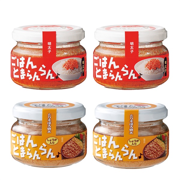 【選べる】まとめ買い！ふくや ごはんとまらんらん 70g パパパ TARAKO 70g 瓶タイプ セット(明太子・とりそぼろ×各2)