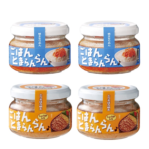 【選べる】まとめ買い！ふくや ごはんとまらんらん 70g パパパ TARAKO 70g 瓶タイプ セット(ちりめん・とりそぼろ×各2)