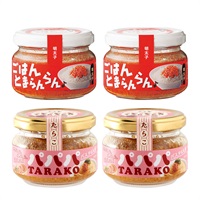 【選べる】まとめ買い！ふくや ごはんとまらんらん 70g パパパ TARAKO 70g 瓶タイプ セット(明太子・パパパ×各2)